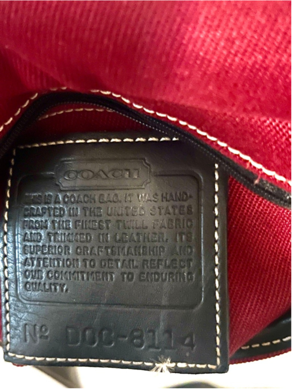 Vintage Coach Hippie 8114 Slim Canvas & Leather Flap Crossbody Bag Burgundy Red - Picture 3 of 12